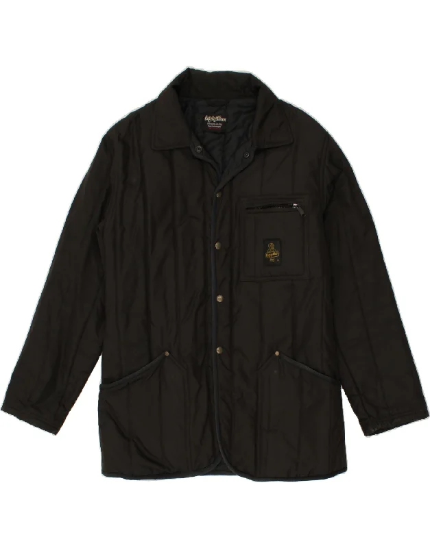 Men's Coats Made in ItalyREFRIGIWEAR Mens Padded Jacket UK 44 2XL Black Polyester