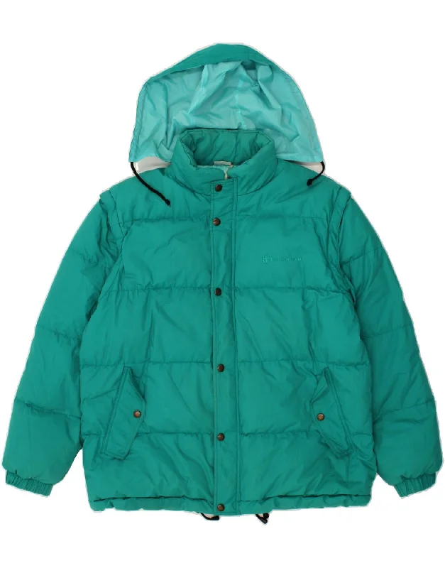 Men's Coats for SnowboardingSERGIO TACCHINI Mens Hooded Padded Jacket UK 42 XL Green Polyester