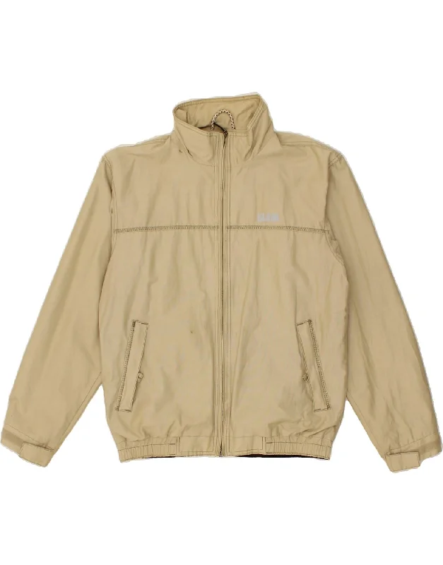 Winter-Ready Men's CoatsSLAM Mens Windbreaker Jacket UK 38 Medium Beige Cotton