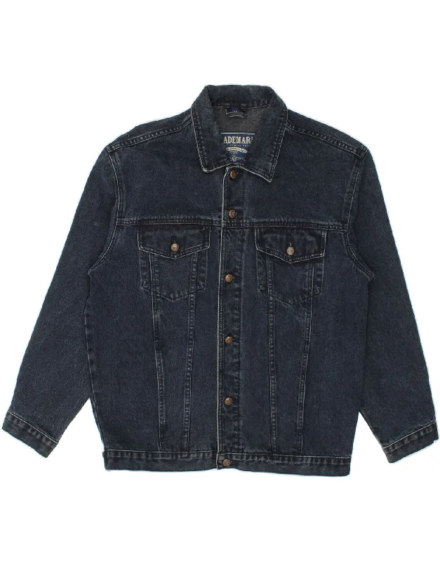 Warm Men's Down JacketsVINTAGE Mens Denim Jacket UK 38 Medium Blue Cotton