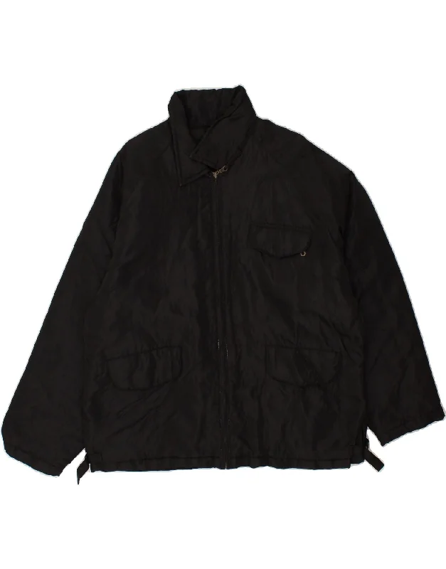 Durable Men's Car CoatsVINTAGE Mens Rain Jacket UK 40 Large Black Nylon
